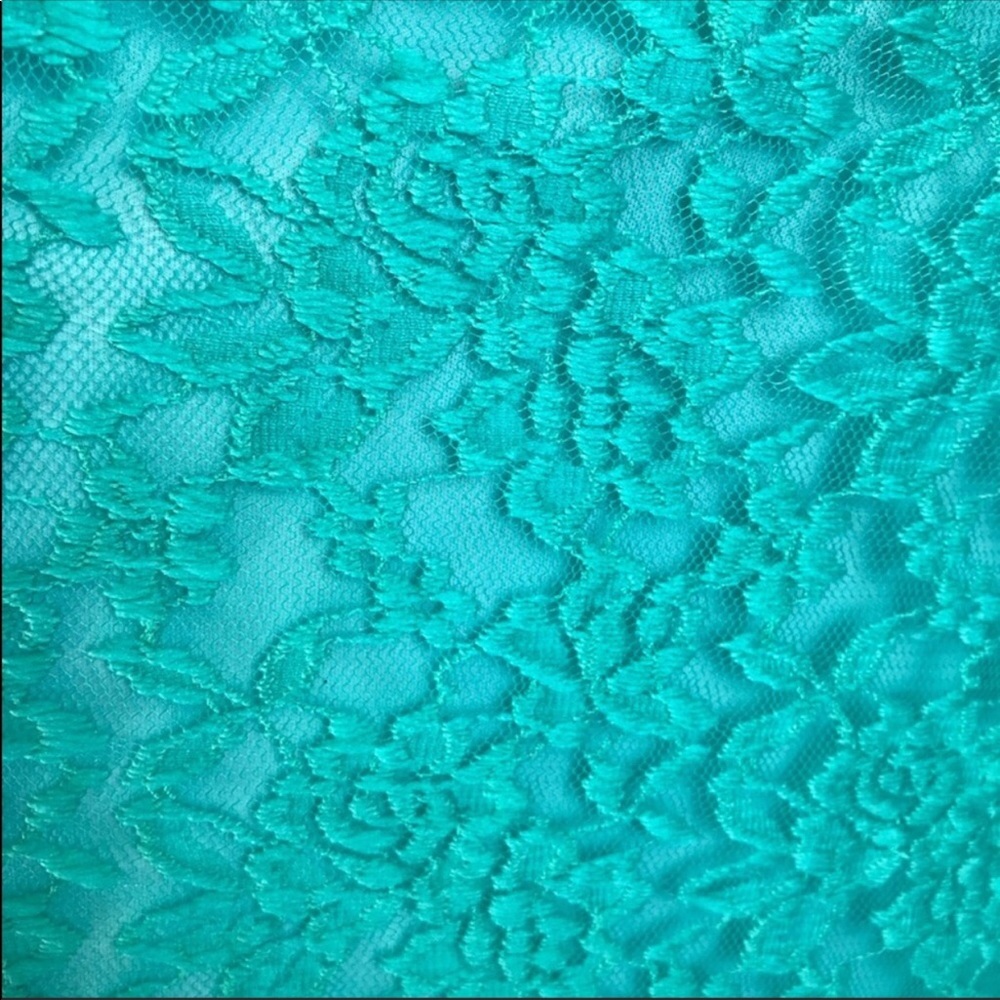 Sangria 3/4 Sleeve Aqua Lace Dress NWT - Picture 5 of 8